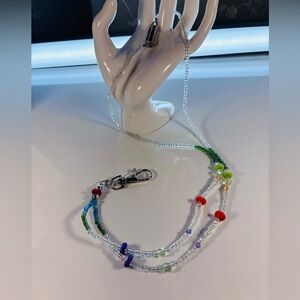 Magnetic Beaded Necklace Badge